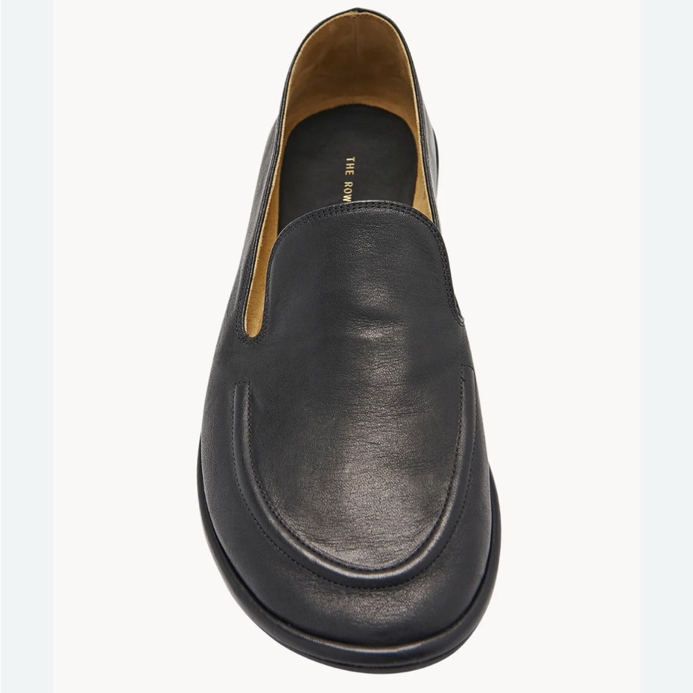 THE ROW Canal Leather Slip-On Loafers - Picture 4 of 11